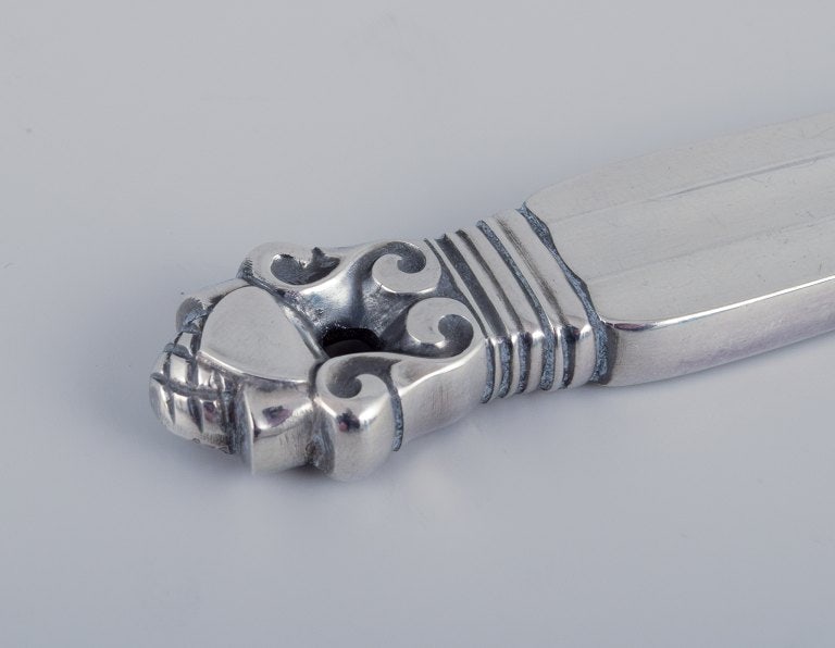 Georg Jensen Acorn, seven butter knives in sterling silver, all silver. - 5