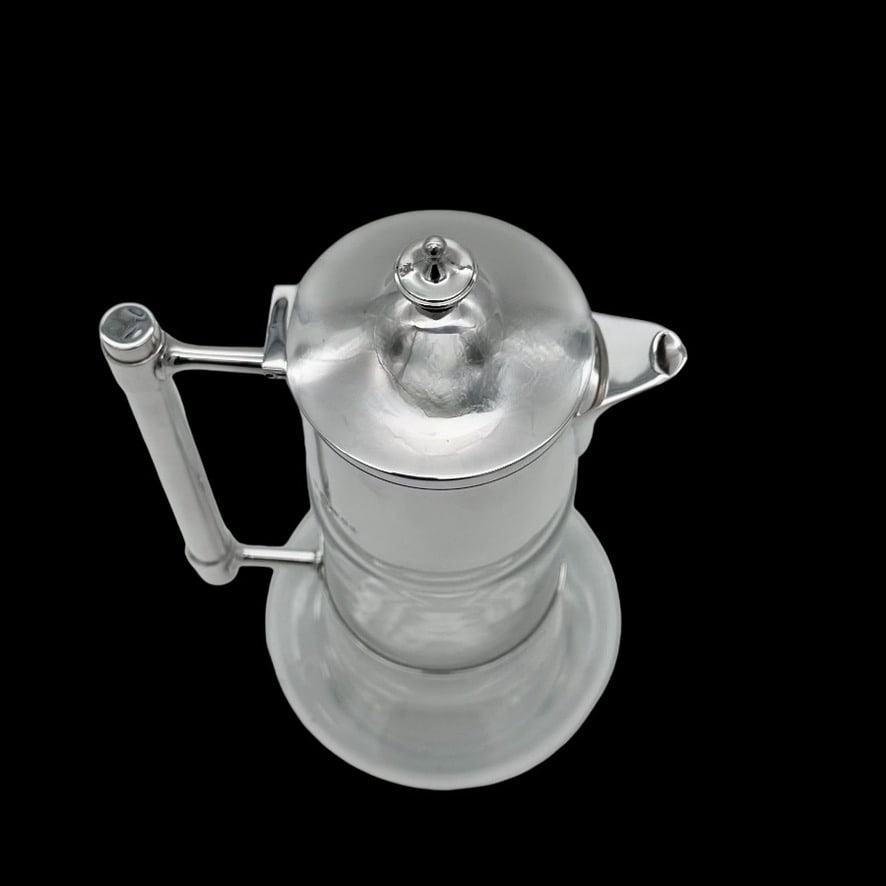 Modern Sterling Silver & Crystal Claret Jug London 2008 Francis Howard Ltd - 7