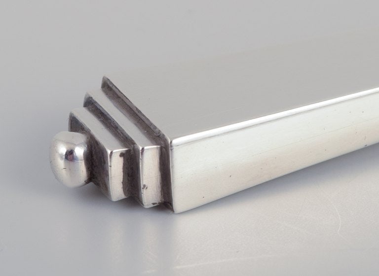 Georg Jensen Pyramid serving spade in sterling silver and stainless steel. - 3