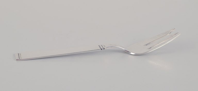 Horsens Sølv. A set of nine Danish pastry forks in 830 silver. Art Deco style. - 2