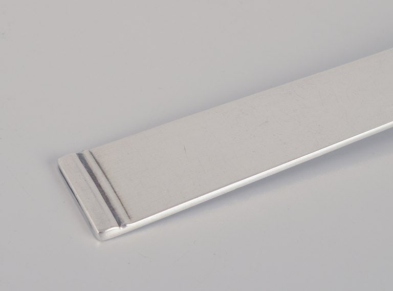 Horsens Sølv. A set of nine Danish pastry forks in 830 silver. Art Deco style. - 5