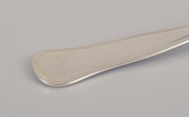 Cohr, Danish silversmith. Two "Old Danish" meat forks in 830 silver. - 6