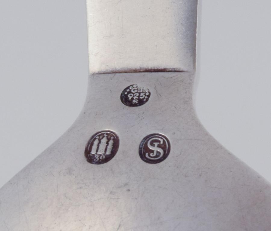 Georg Jensen Pyramid. Compote spoon in sterling silver. Dated 1939 - 4