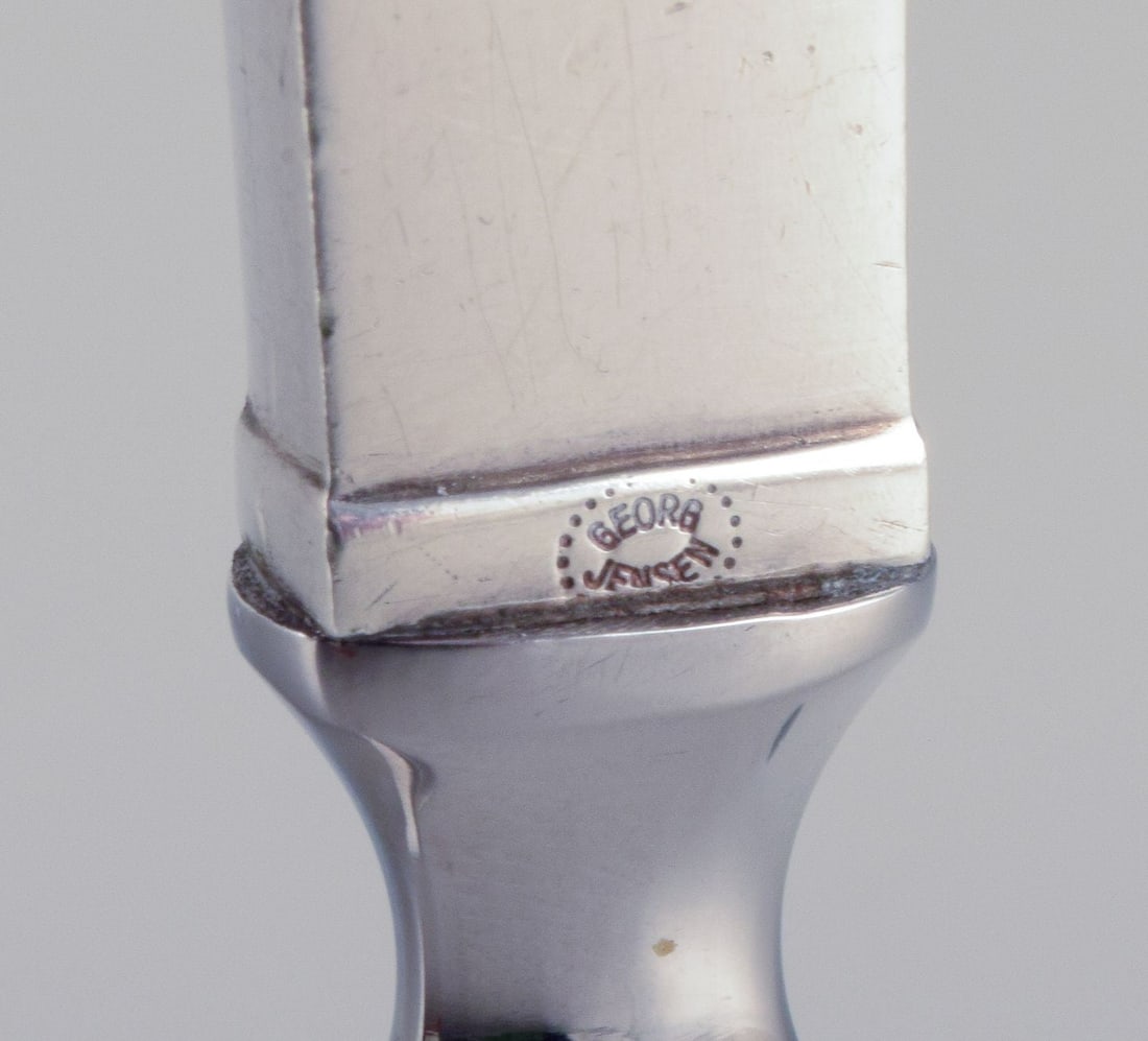 Georg Jensen Pyramid. Bottle opener in sterling silver and stainless steel. - 7