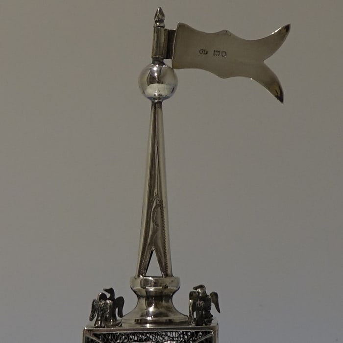 Early 20th Century Antique George V Sterling Silver Spice Tower London 1910 Rosenzweig & Taitelbaum - 5