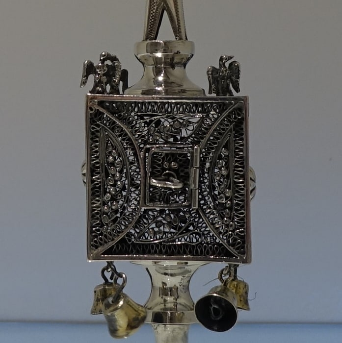 Early 20th Century Antique George V Sterling Silver Spice Tower London 1910 Rosenzweig & Taitelbaum - 6
