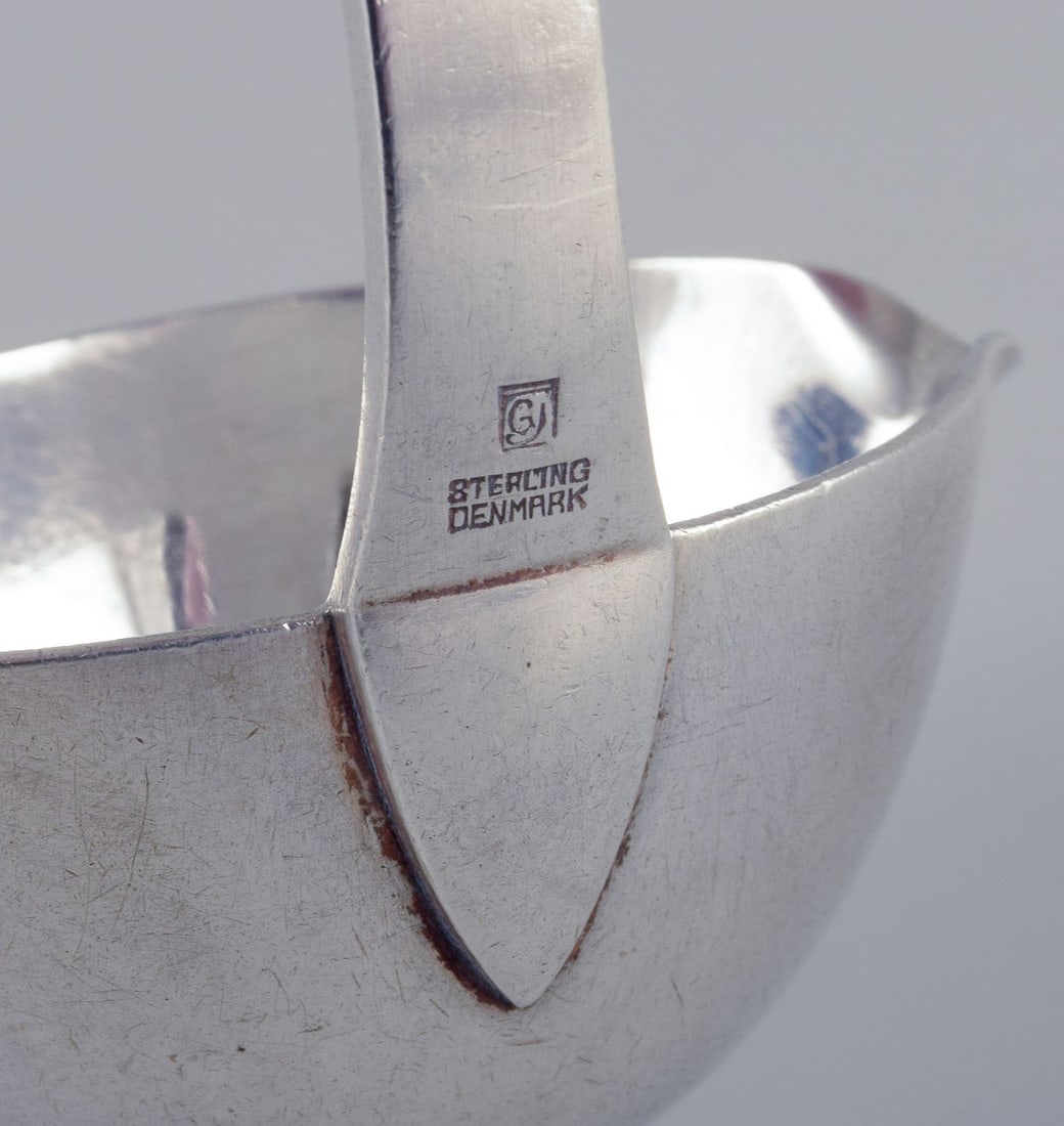 Georg Jensen Pyramid. Sauce spoon in sterling silver, all silver. - 5