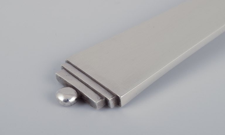 Georg Jensen Pyramid serving spoon in sterling silver. - 3