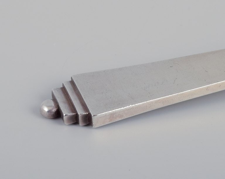 Georg Jensen Pyramid serving spoon in sterling silver. - 3