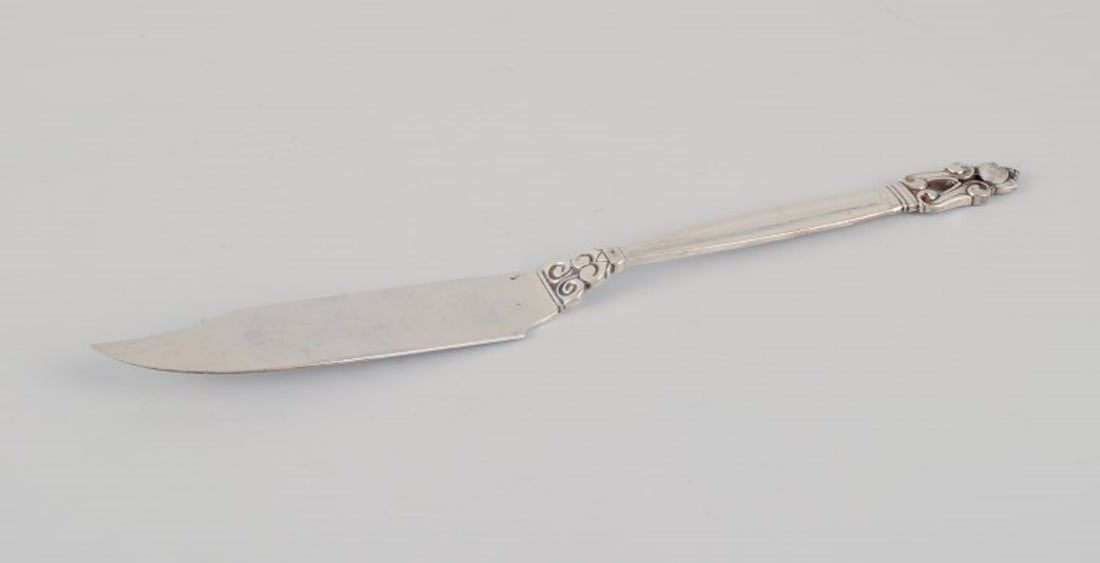 Georg Jensen Acorn. Three fish knives in sterling silver. - 2