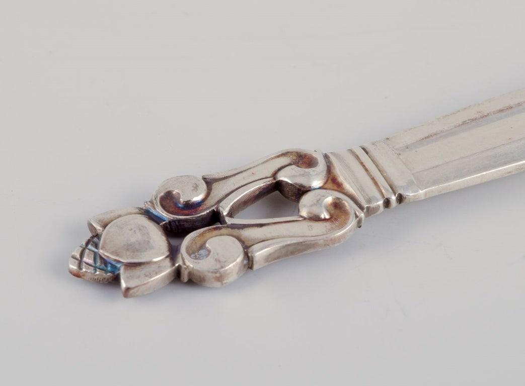 Georg Jensen Acorn. Three fish knives in sterling silver. - 3