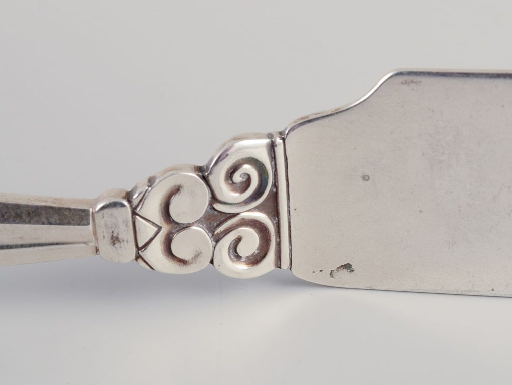 Georg Jensen Acorn. Three fish knives in sterling silver. - 4