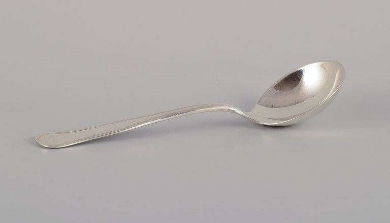 Cohr, Danish silversmith. "Old Danish" serving spoon in 830 silver. (1 of 5)
