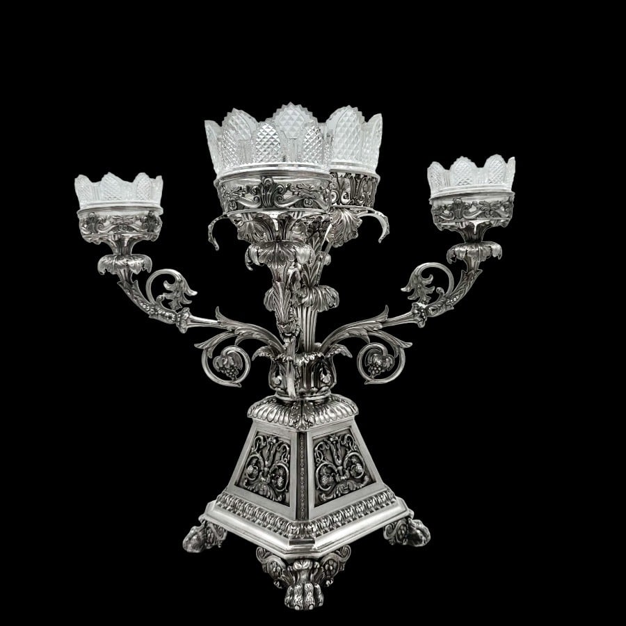 Early 19th Century Antique George IV Silver Centrepiece Birmingham 1824 Matthew Boulton - 3