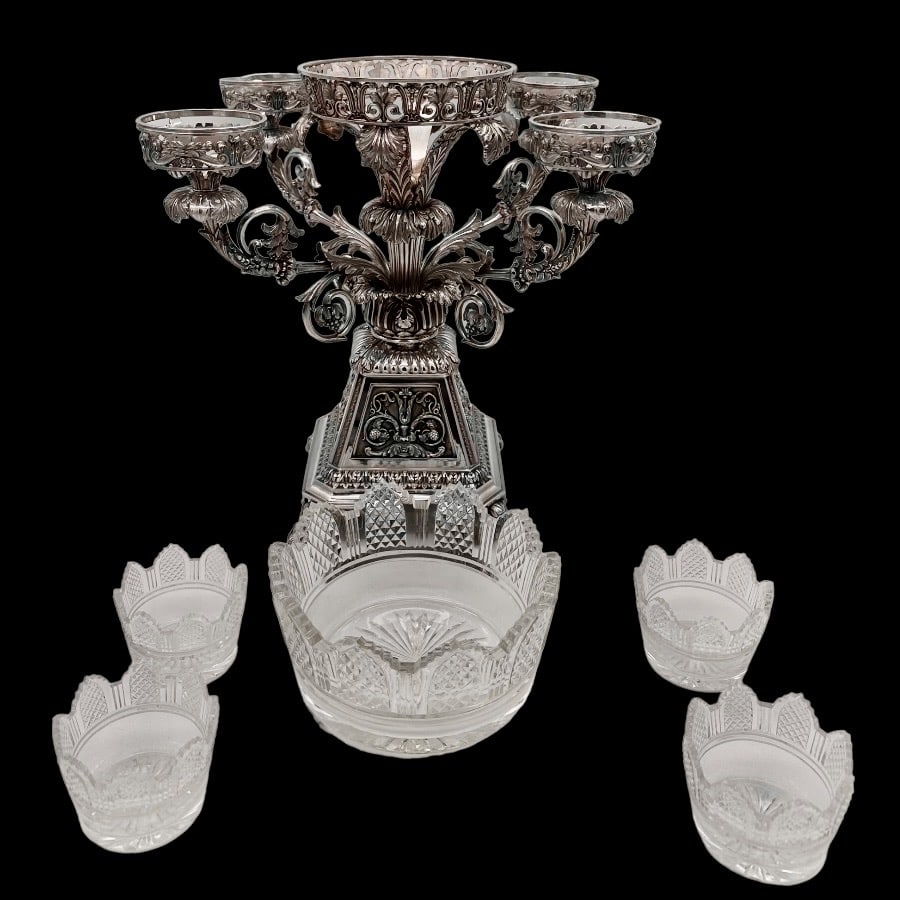 Early 19th Century Antique George IV Silver Centrepiece Birmingham 1824 Matthew Boulton - 4