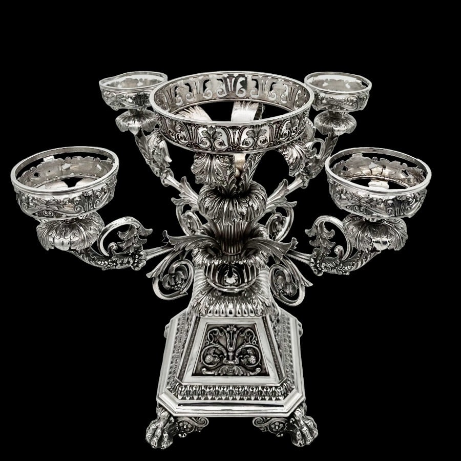 Early 19th Century Antique George IV Silver Centrepiece Birmingham 1824 Matthew Boulton - 5