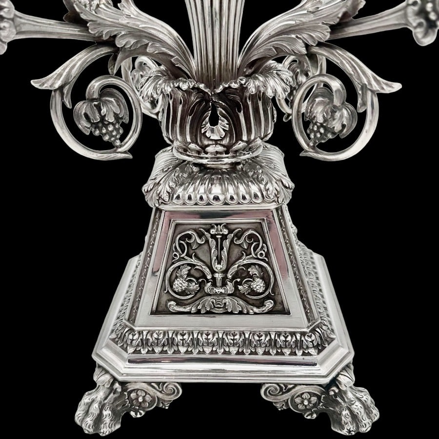 Early 19th Century Antique George IV Silver Centrepiece Birmingham 1824 Matthew Boulton - 6
