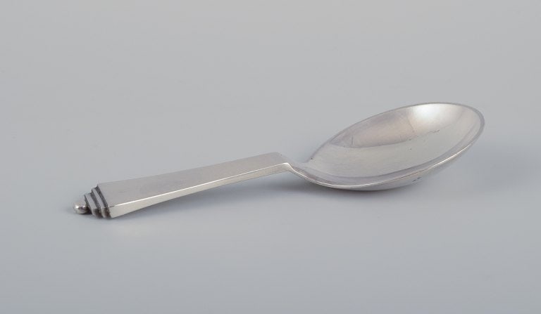 Georg Jensen Pyramid compote spoon in sterling silver. (1 of 4)