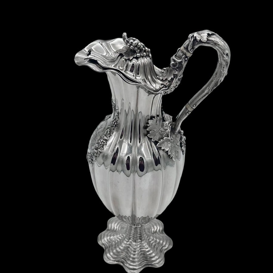 Early 19th Century Antique George IV Silver Wine Jug London 1829 Charles Fox - 3