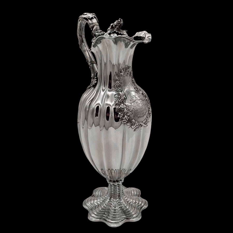 Early 19th Century Antique George IV Silver Wine Jug London 1829 Charles Fox - 4