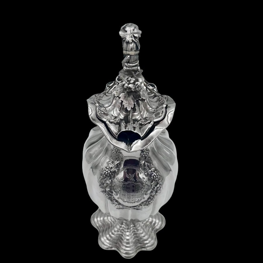Early 19th Century Antique George IV Silver Wine Jug London 1829 Charles Fox - 6