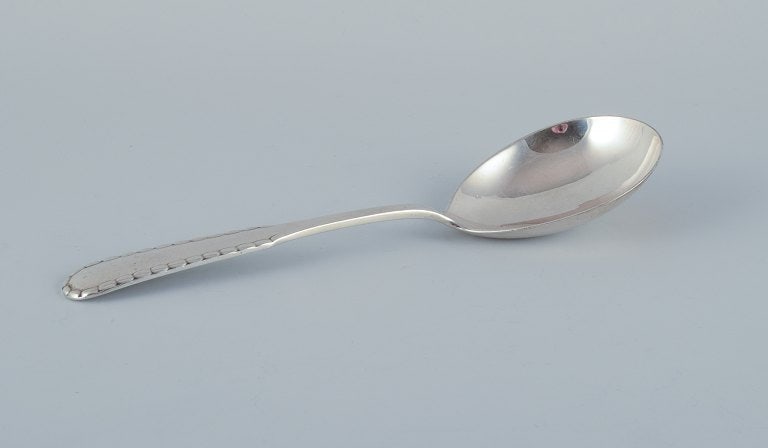 Georg Jensen "Rope" serving spoon in sterling silver. (1 of 5)