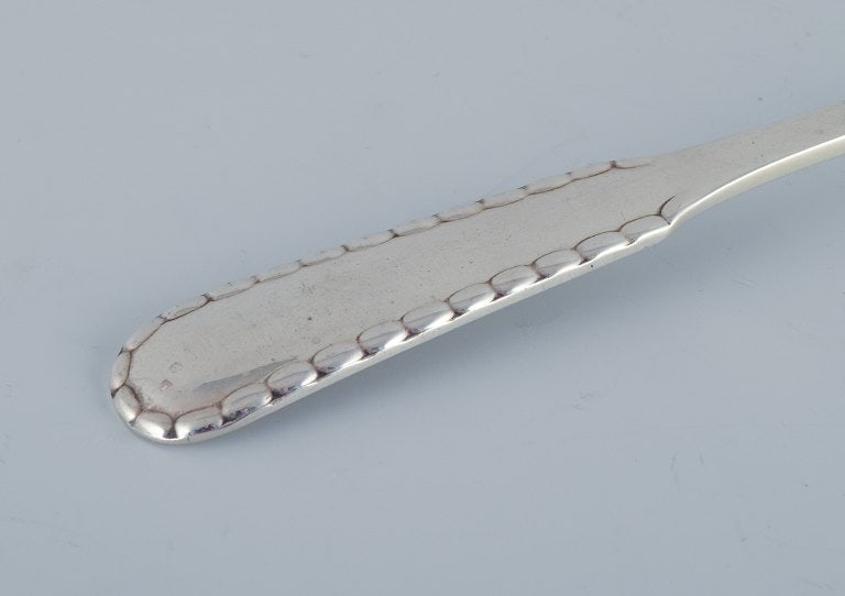 Georg Jensen "Rope" serving spoon in sterling silver. - 4