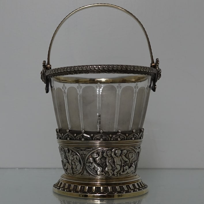 Silver-Plated Victorian Ice Bucket Circa 1860 Elkington & Co (1 of 11)
