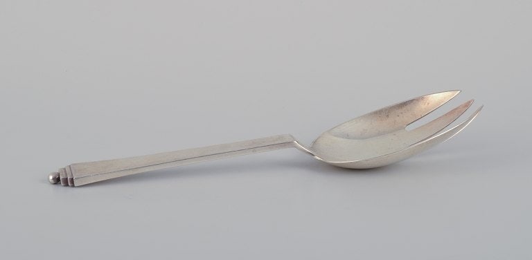 Georg Jensen Pyramid serving fork in sterling silver. - 2