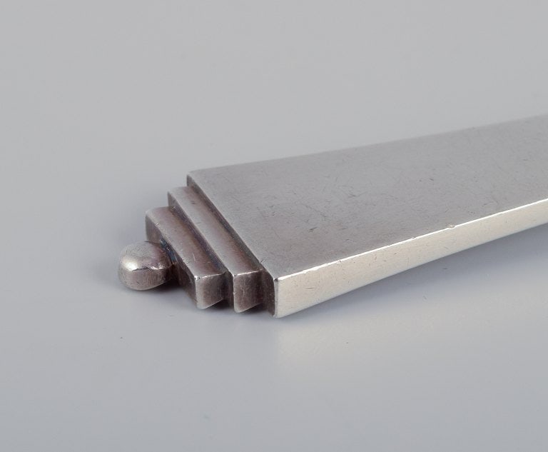 Georg Jensen Pyramid serving spoon in sterling silver. - 3