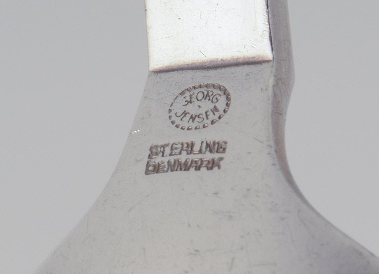 Georg Jensen Pyramid serving spoon in sterling silver. - 4