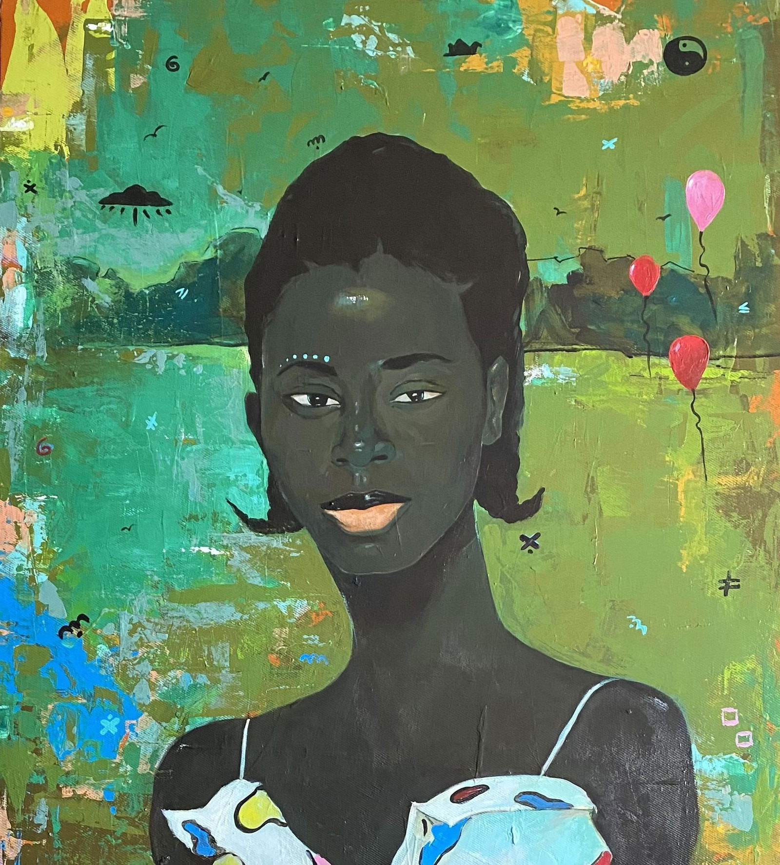 Akanji Bolaji, My Imperfection Gaze - 21st Century, Contemporary, Surrealism, African Woman, 2024 - 10