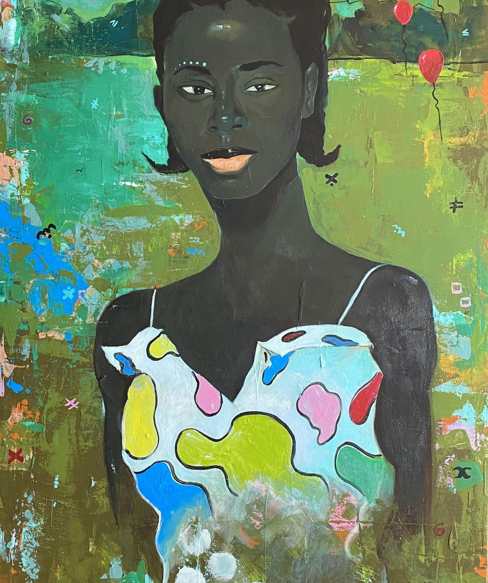 Akanji Bolaji, My Imperfection Gaze - 21st Century, Contemporary, Surrealism, African Woman, 2024 - 12