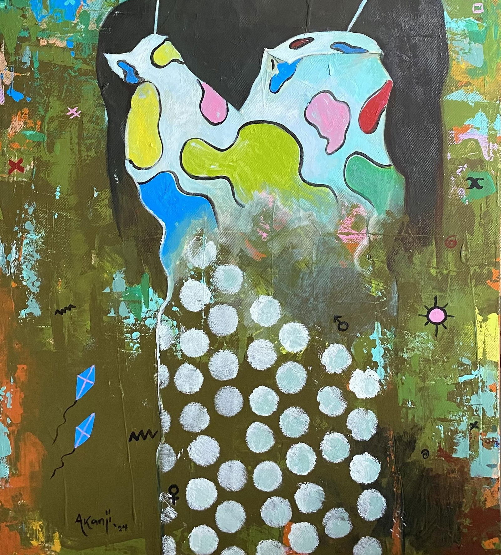 Akanji Bolaji, My Imperfection Gaze - 21st Century, Contemporary, Surrealism, African Woman, 2024 - 3