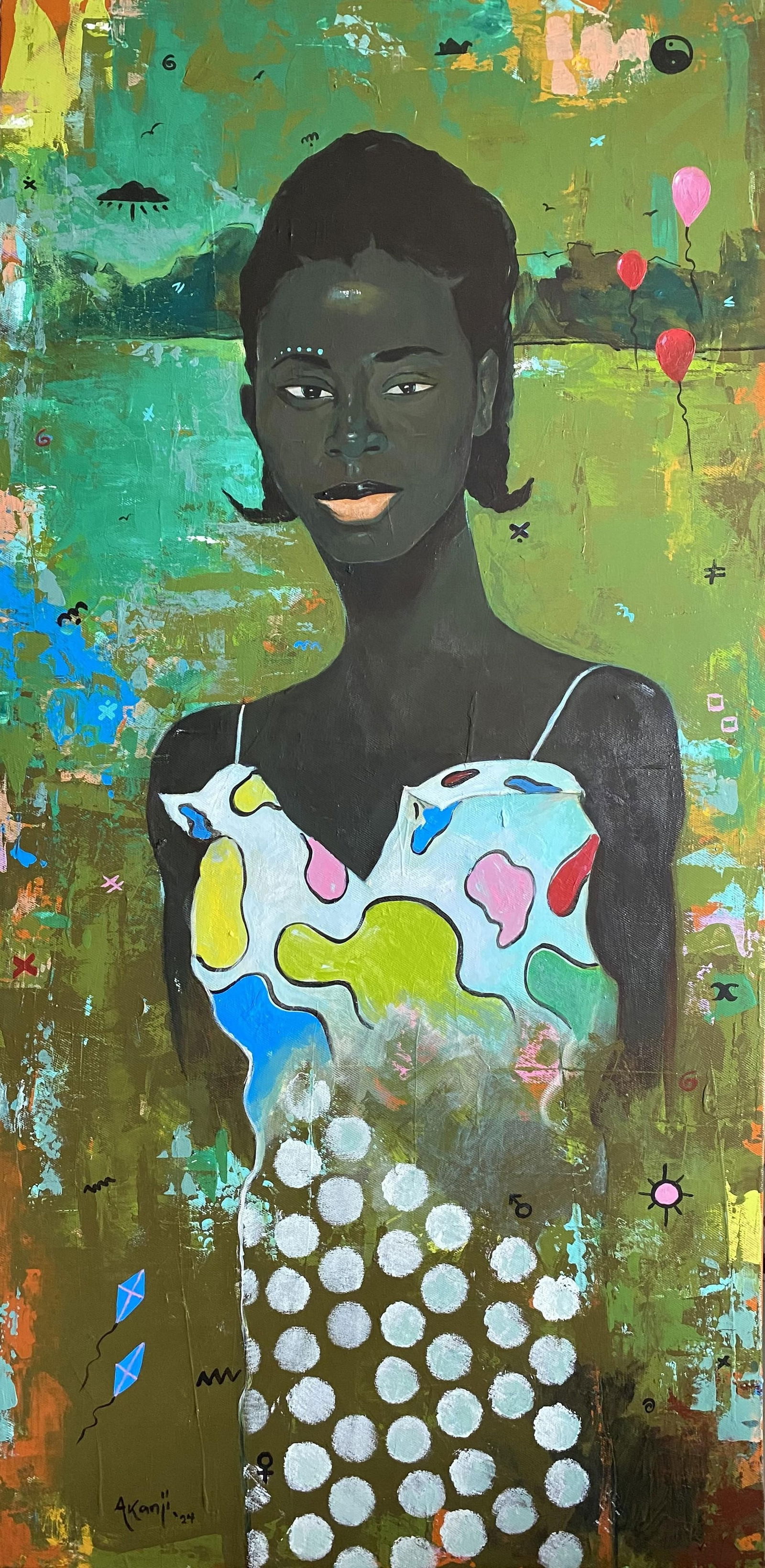 Akanji Bolaji, My Imperfection Gaze - 21st Century, Contemporary, Surrealism, African Woman, 2024 - 5