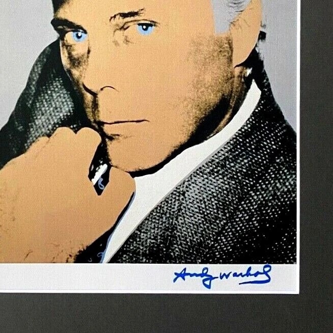 ANDY WARHOL + 1984 SIGNED GIORGIO ARMANI PRINT MATTED 11X14 - 2