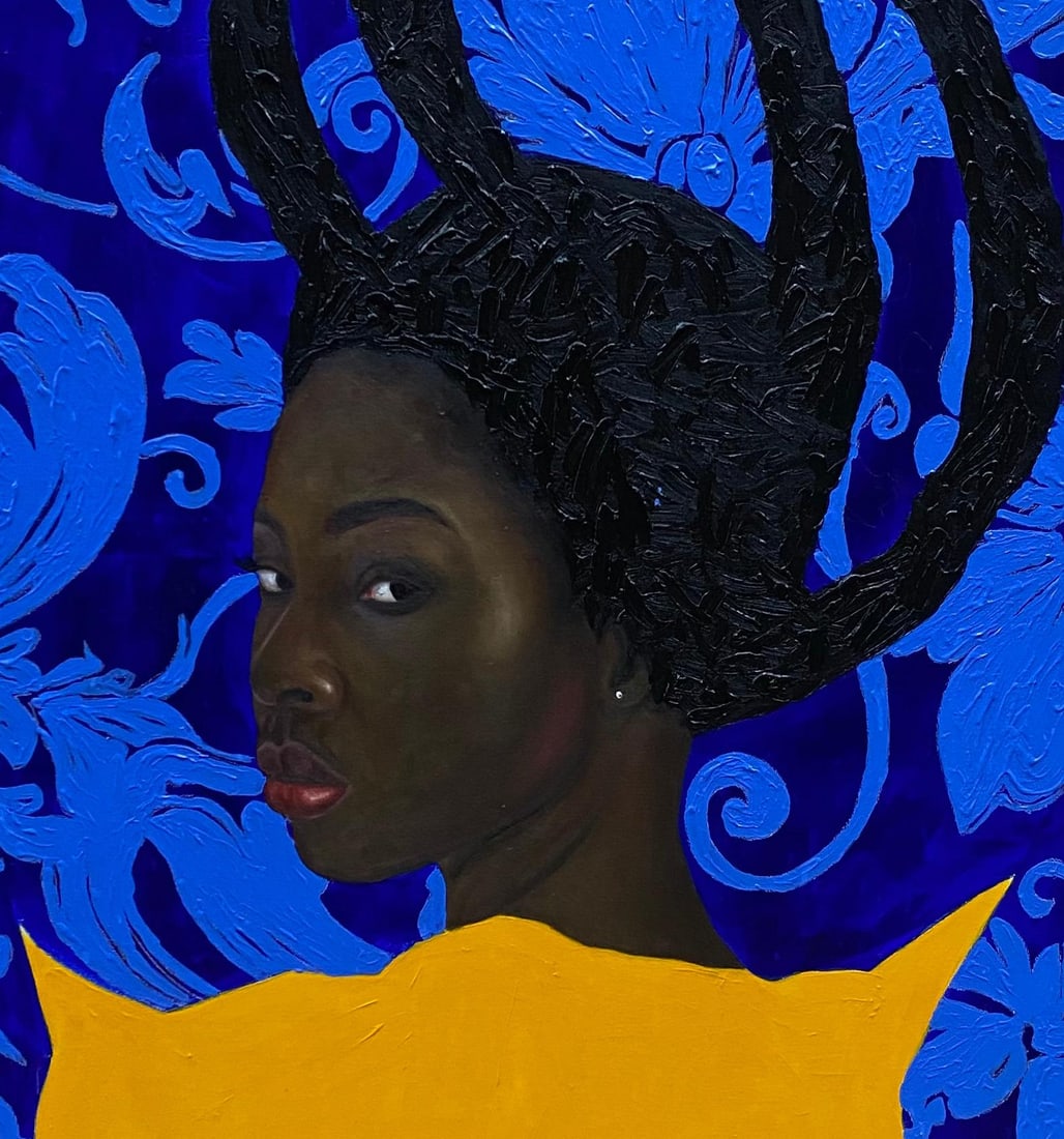 Gobe Joseph, Strong and Bold 3 - 21st Century, Contemporary, Figurative, Women, Fashion, Hair, 2024 - 8