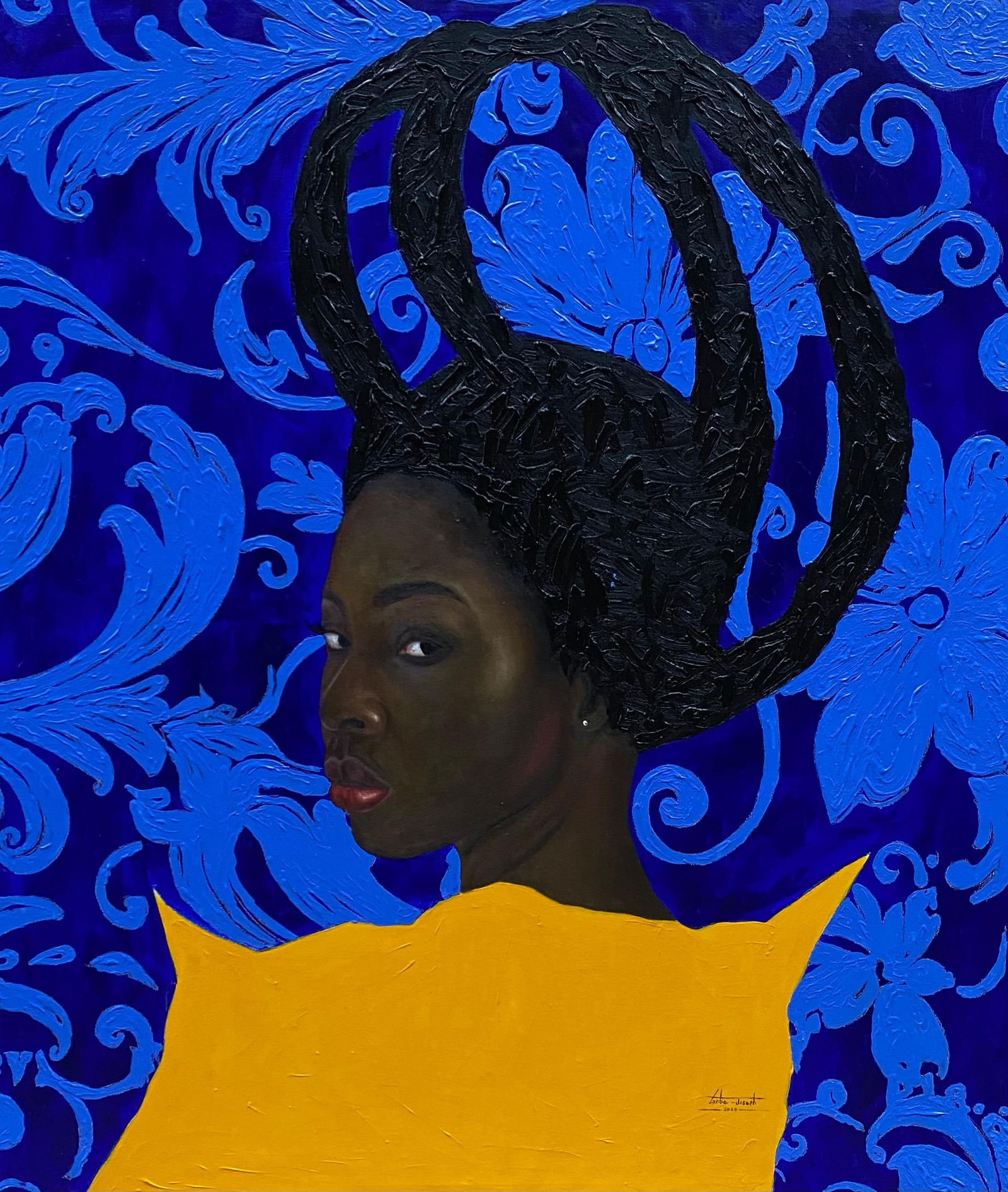 Gobe Joseph, Strong and Bold 3 - 21st Century, Contemporary, Figurative, Women, Fashion, Hair, 2024 - 5