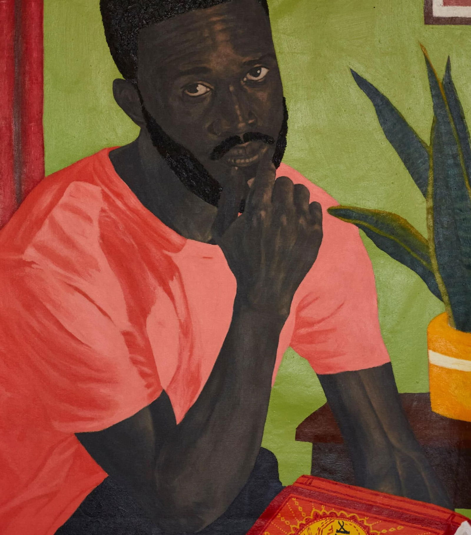 Emmanuel Aderiye, The Alchemist -21st Century, Contemporary, Figurative, Africa Man Reading a Book, - 7