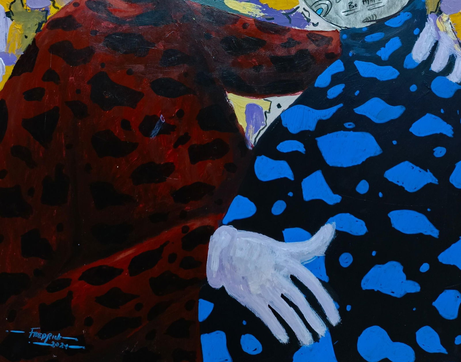 Fredrick Idele, Know This and Know Peace - 21st Century, Contemporary, Neo-Expressionism, People, - 2