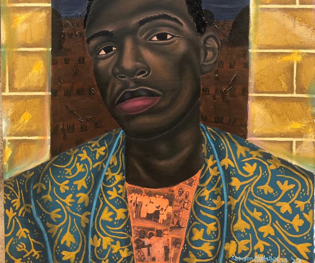 Samson Olatubosun, Boy in Wonderland 2 - 21st Century, Contemporary, Figurative, Mixed Media, Men, - 6