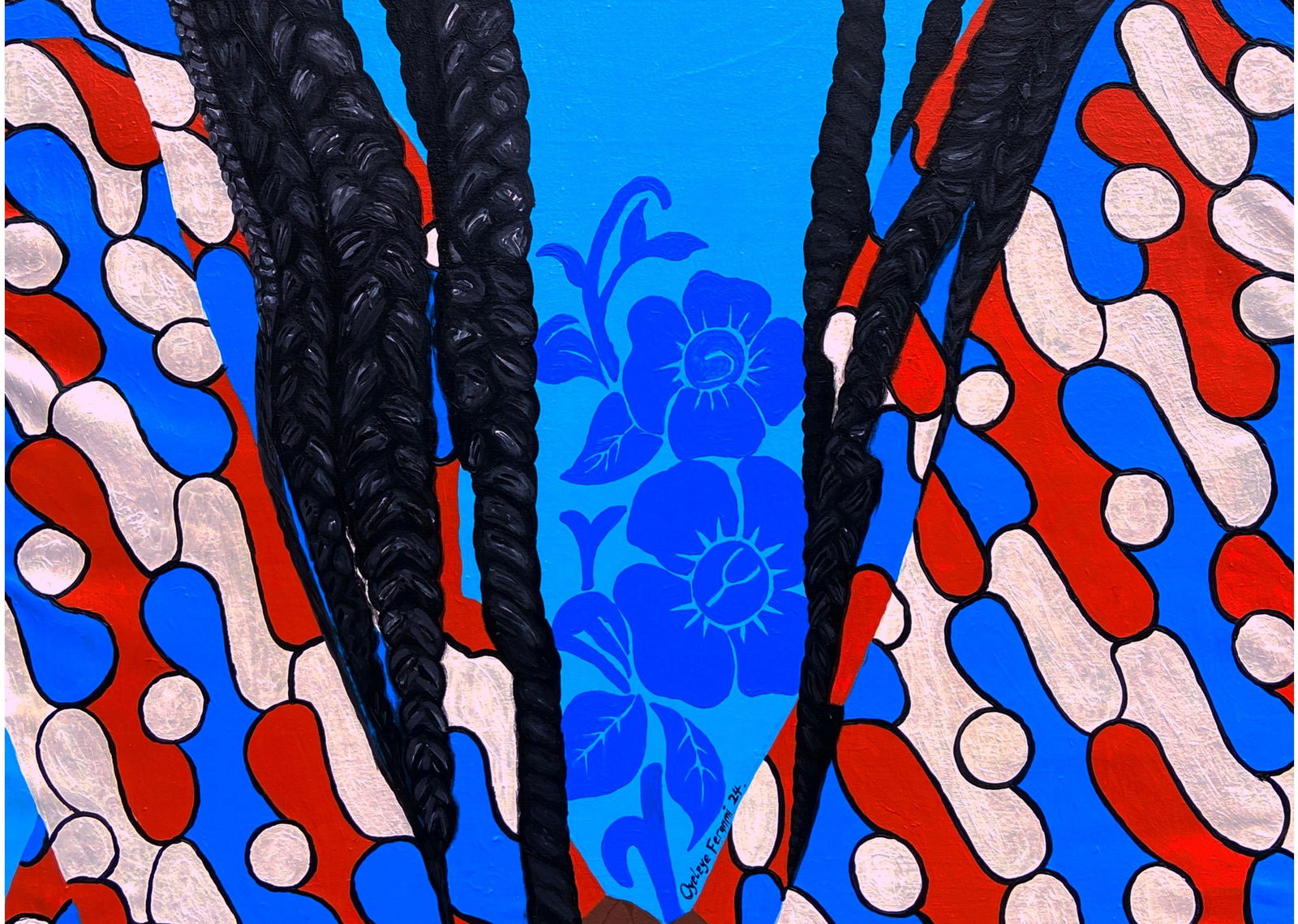 Oyeleye Feranmi, Sisterhood 2 (Love and Strength) - 21st Century, Contemporary, Figurative, Love, - 11