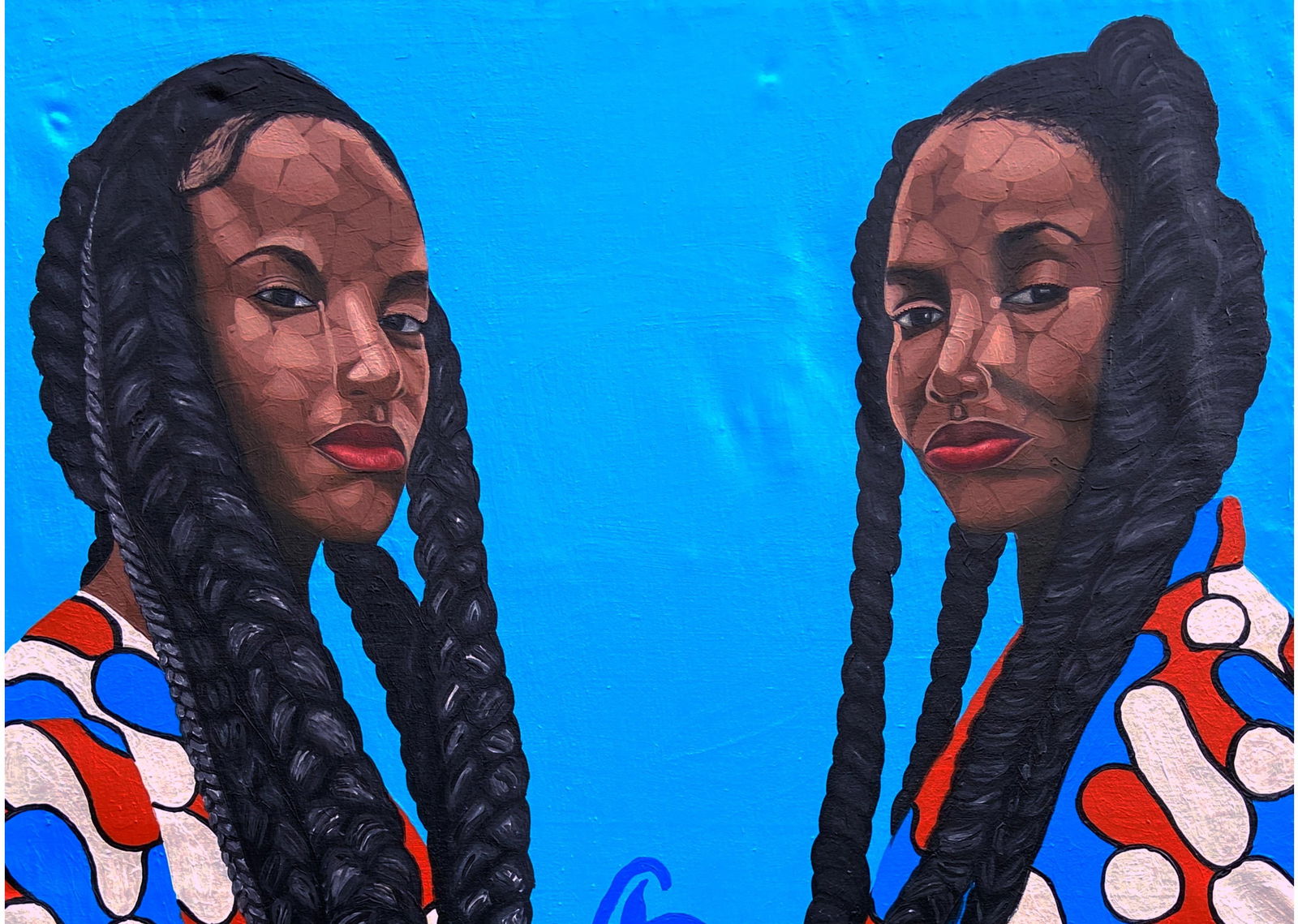 Oyeleye Feranmi, Sisterhood 2 (Love and Strength) - 21st Century, Contemporary, Figurative, Love, - 6