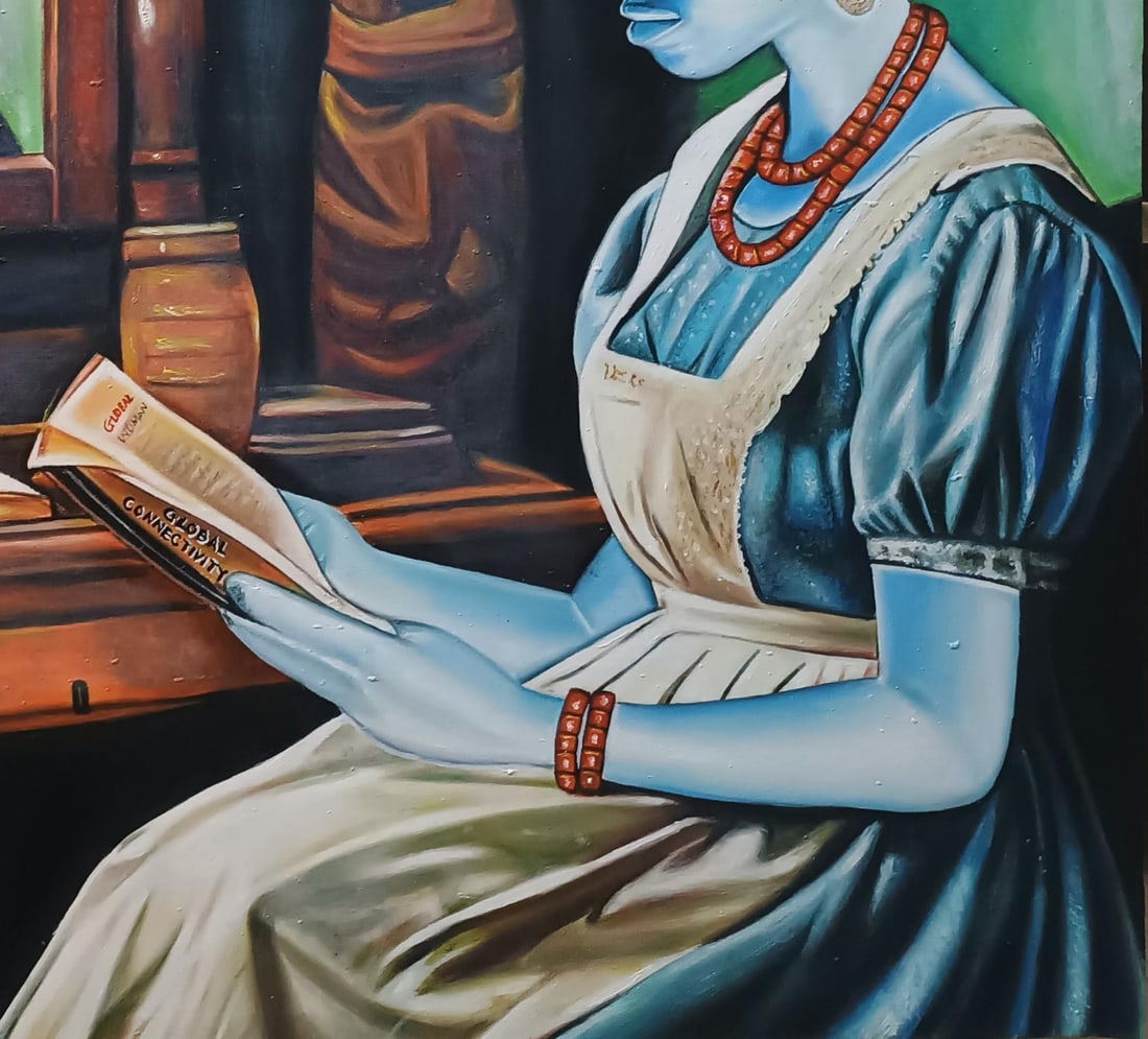 Mayowa Adekile, Soul of Lady ?m??pe - 21st Century, Contemporary, Figurative, Modern Art, Women, - 14