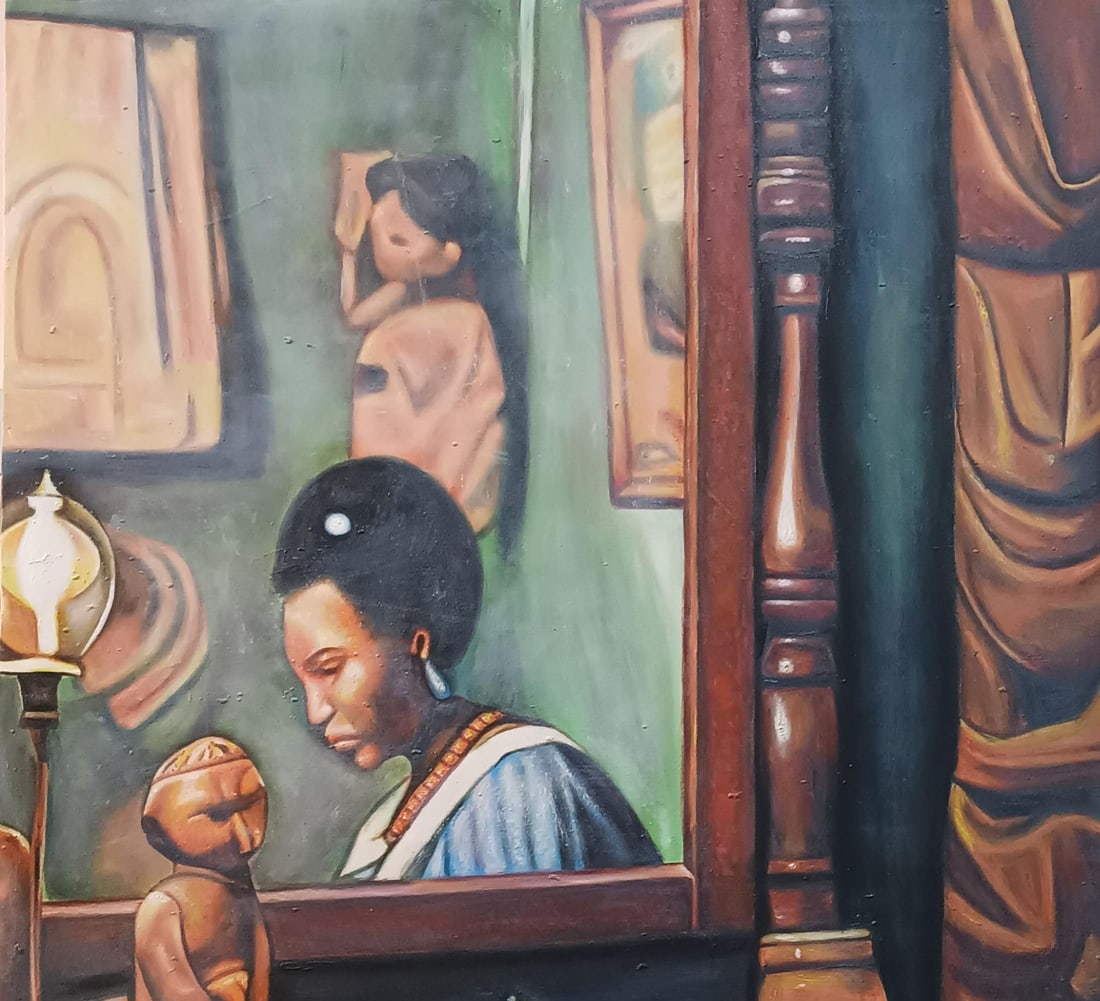 Mayowa Adekile, Soul of Lady ?m??pe - 21st Century, Contemporary, Figurative, Modern Art, Women, - 5