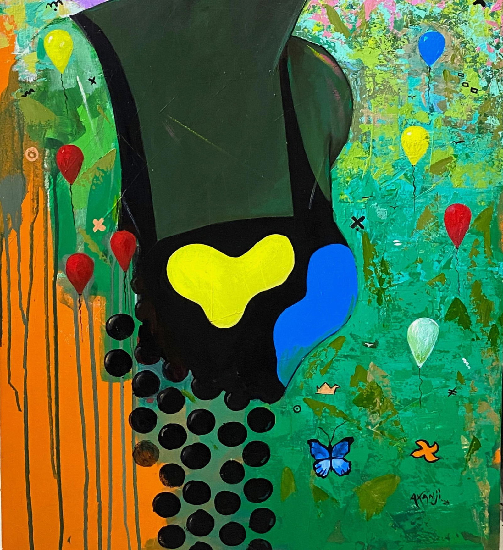 Akanji Bolaji, My Artificial Gaze -21st Century, Contemporary, Surrealism, African Nature Woman, - 6
