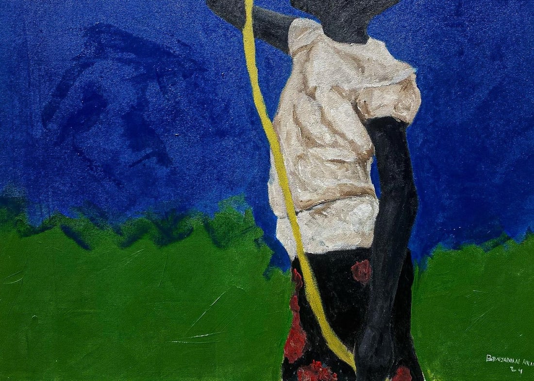 Benjamin Akinsoji, Untitled - 21st Century, Contemporary, Figurative, Children, Africa, Balloons, - 2