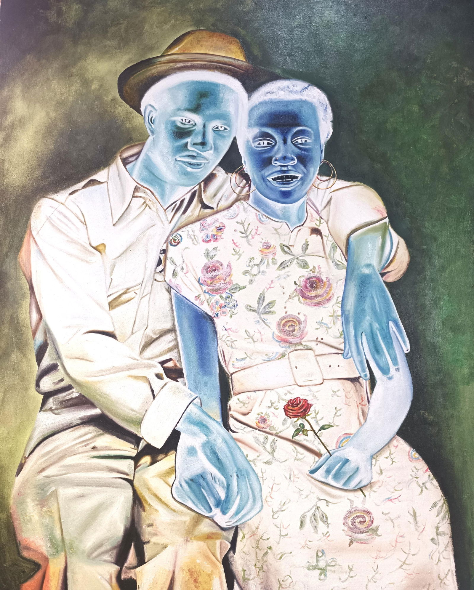Mayowa Adekile, Good Old Soul Days - 21st Century, Contemporary, Figurative, Couple, Women, Men, - 8