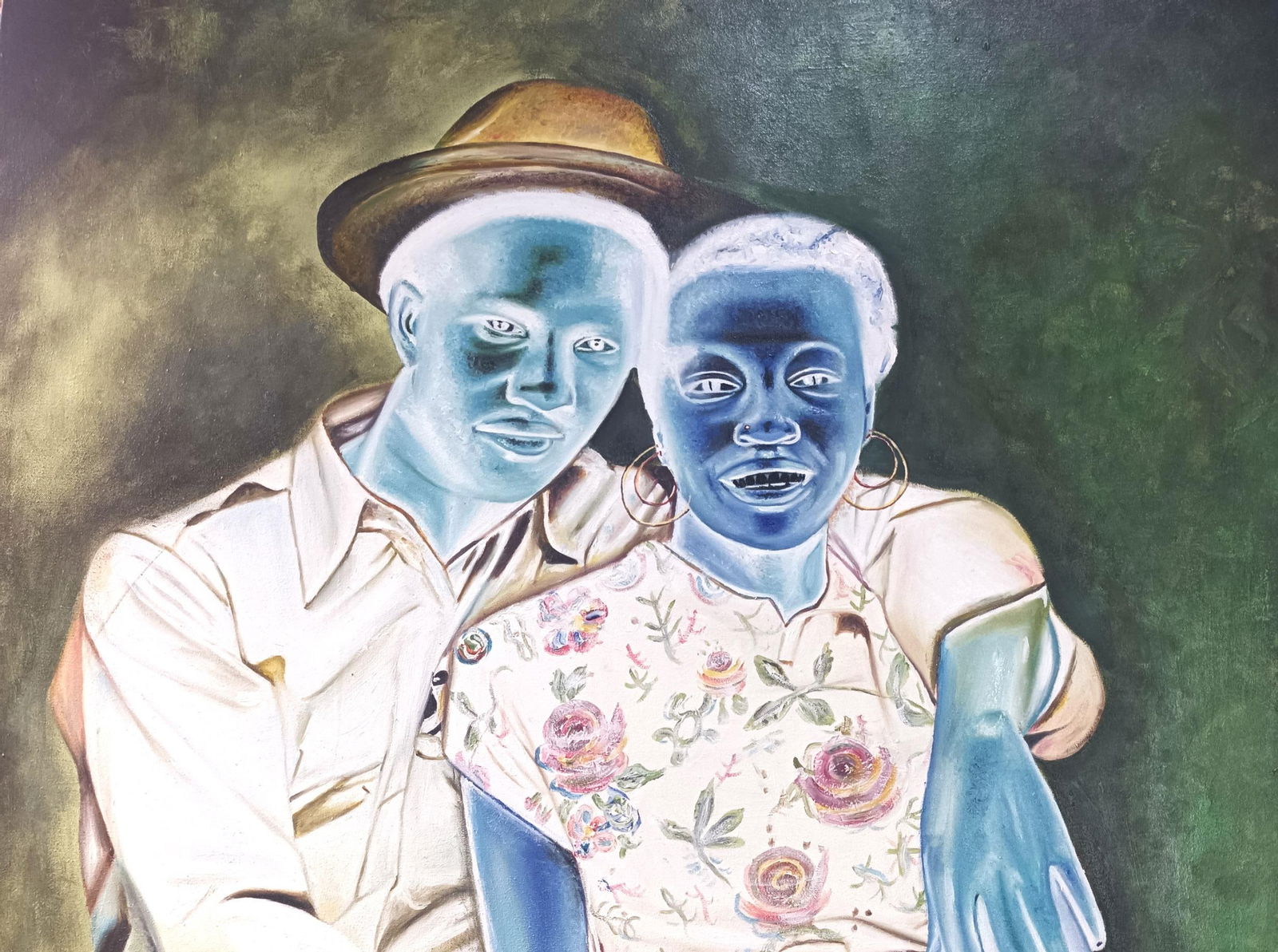 Mayowa Adekile, Good Old Soul Days - 21st Century, Contemporary, Figurative, Couple, Women, Men, - 9