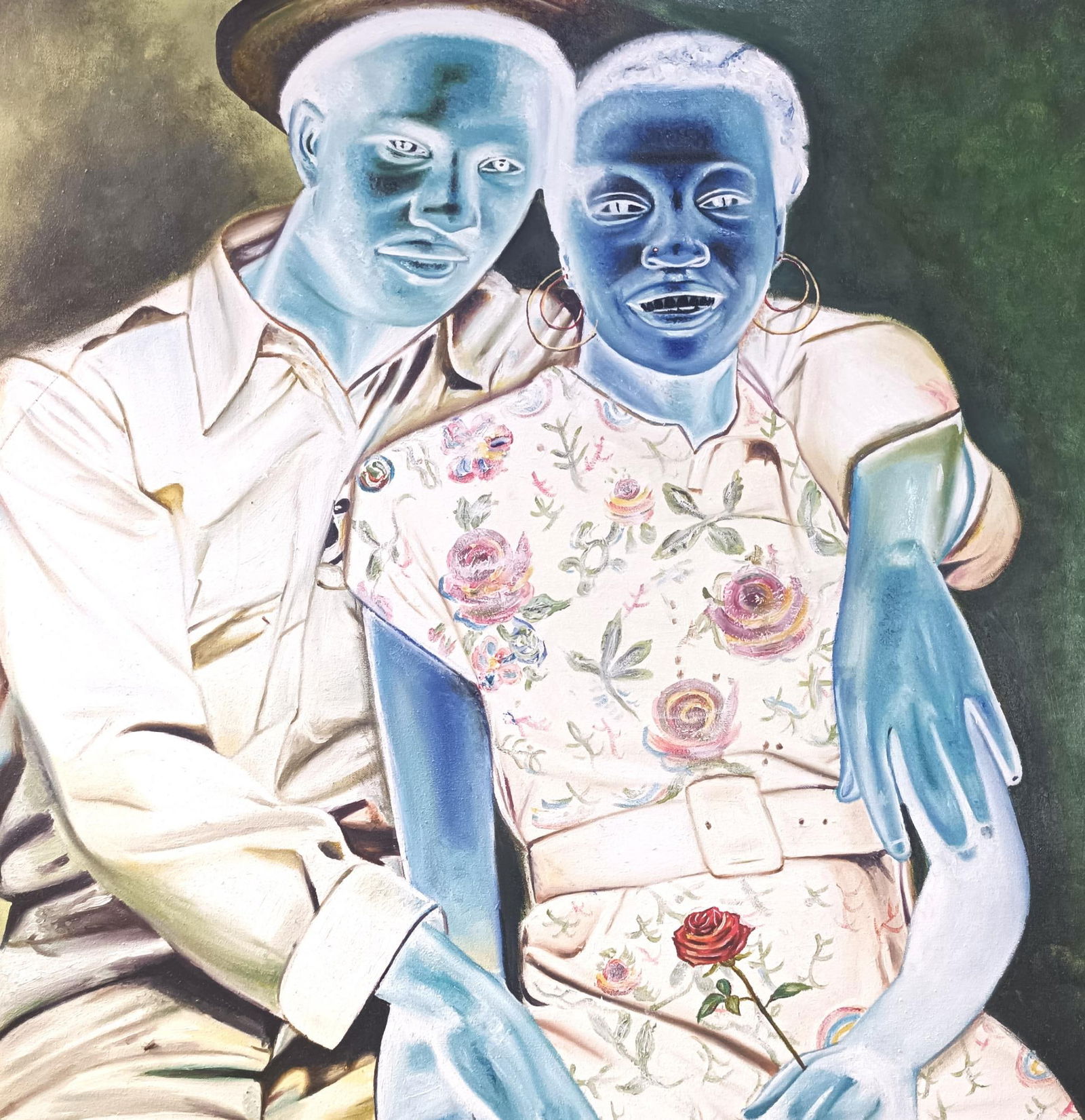 Mayowa Adekile, Good Old Soul Days - 21st Century, Contemporary, Figurative, Couple, Women, Men, - 3
